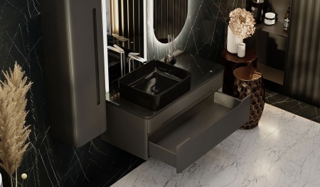 Тумба Shine 100 подвесная антрацит