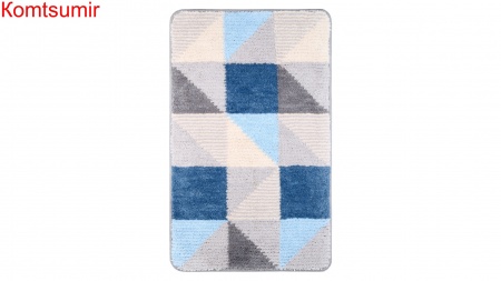 Коврик для ванной Fixsen Visa 1-ый, FX-5005X, серо-голубой, 50х80см