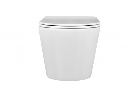 Унитаз подвесной безободковый AQUATEK ВЕГА AQ1905-00 525*360*320 мм, горизонтальный выпуск, тонкое сиденье с механизмом плавного закрывания, крепеж Унитаз подвесной безободковый AQUATEK ВЕГА AQ1905-00 525*360*320 мм, горизонтальный выпуск, тонкое сиденье с механизмом плавного закрывания, крепеж