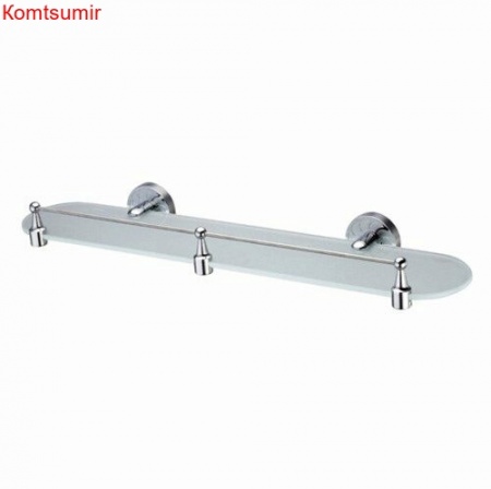 WasserKRAFT Isen K-4044 (ранее К-4024) Полка стеклянная с бортиком