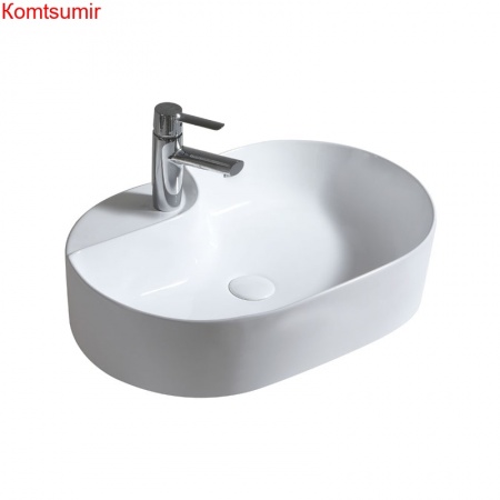 Раковина Trend 60*40*14,5 см., накладная, белая (AZ41302)