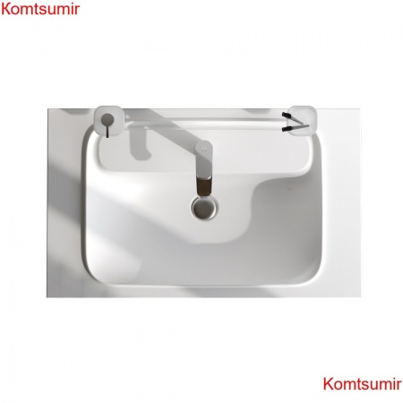 M8FWPC0800WM Func, Раковина мебельная, литьевой мрамор, 80 см, цвет белый матовый