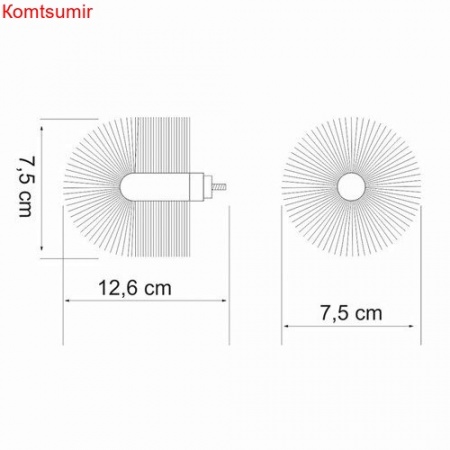 WasserKRAFT K-012 Щетка для унитаза запасная