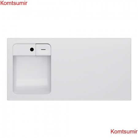 M85AWPL1001WG X-Joy,  Раковина над стиральной машиной, литьевой мрамор, левая, 100 см, белый глянец