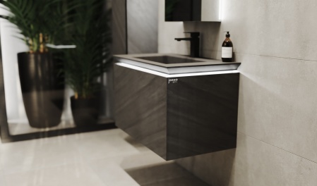 Тумба Incline 80 подвесная, бетон