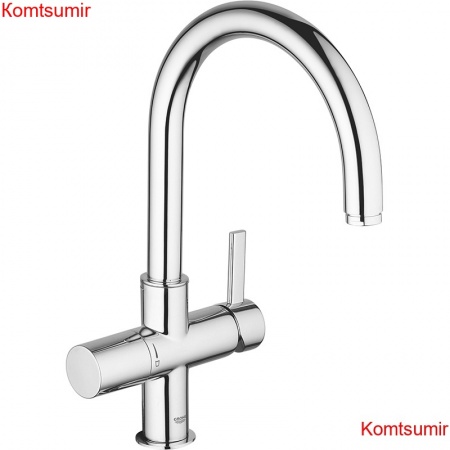 Смеситель для кухни с высоким изливом для водопроводной и фильтрованной воды, без фильтра Grohe Blue Хром (33251000)