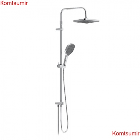 Damixa 940000000 Merkur душ.система: верх.душ 310*200 мм, ручн.душ 3 ф-ции 130*250 мм, штанга 1050-1450, хр Damixa 940000000 Merkur душ.система: верх.душ 310*200 мм, ручн.душ 3 ф-ции 130*250 мм, штанга 1050-1450, хр