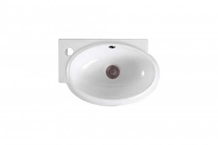 Раковина подвесная угловая AQUATEK AQ5303-00 420*280*145 мм , смеситель слева